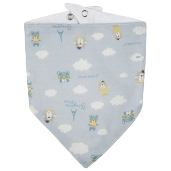 Слюнявчик Canpol 26/900 Классическая / Муслин / Синий photo 2