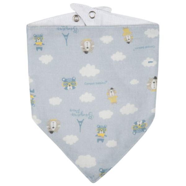 Слюнявчик Canpol 26/900 Классическая / Муслин / Синий photo 2