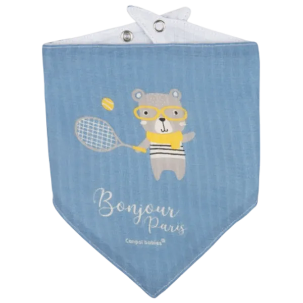 Слюнявчик Canpol 26/900 Классическая / Муслин / Синий photo 4