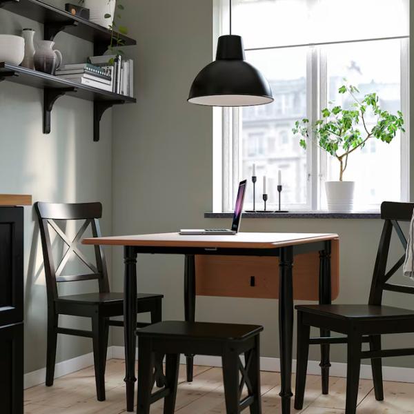 Masă de bucătărie pliabilă Ikea Danderyd PAL/ Brown photo 3