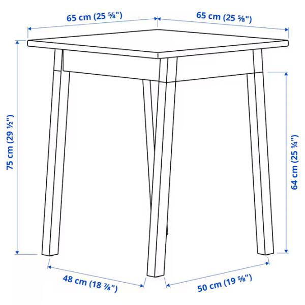 Masă de bucătărie fixă Ikea Pinntorp PAL/ Stejar Sonoma photo 5