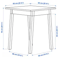 Кухонный стол зафиксированный Ikea Pinntorp ДСП/ Дуб Сонома photo 5