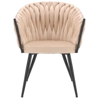 Кухонный стул Jumi Molto  Бархат/ Бежевый Черный