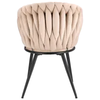 Scaun de bucătărie Jumi Molto Catifea/ Beige Black photo 3