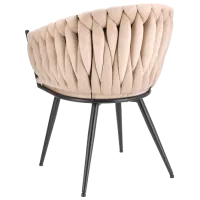 Scaun de bucătărie Jumi Molto Catifea/ Beige Black photo 4