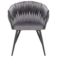 Кухонный стул Jumi Molto  Бархат/ Графит Черный