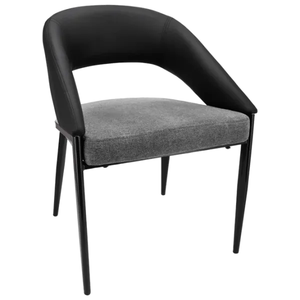 Scaun de bucătărie Jumi Bergamo Stofă/ Black Gray photo 2 Scaun de bucătărie Jumi Bergamo Stofă/ Black Gray photo 2