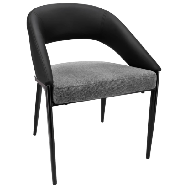 Scaun de bucătărie Jumi Bergamo Stofă/ Black Gray photo 2 Scaun de bucătărie Jumi Bergamo Stofă/ Black Gray photo 2