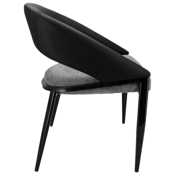 Scaun de bucătărie Jumi Bergamo Stofă/ Black Gray photo 3 Scaun de bucătărie Jumi Bergamo Stofă/ Black Gray photo 3