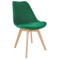 Scaun de bucătărie Jumi Bari Catifea/ Green Wood photo 2