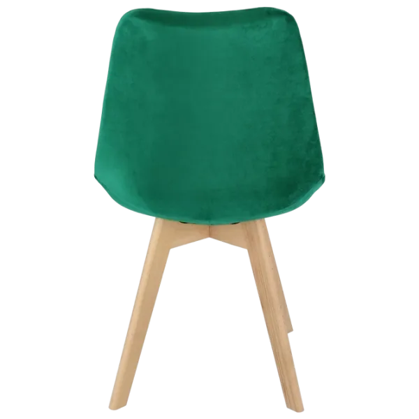 Scaun de bucătărie Jumi Bari Catifea/ Green Wood photo 6