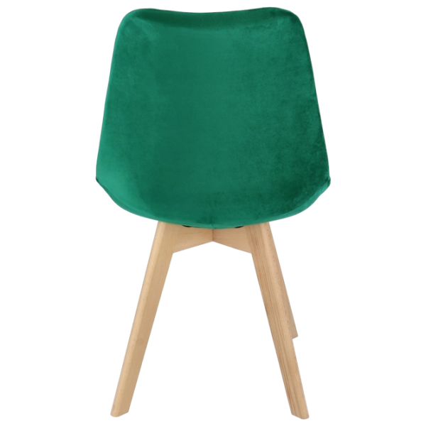 Scaun de bucătărie Jumi Bari Catifea/ Green Wood photo 6