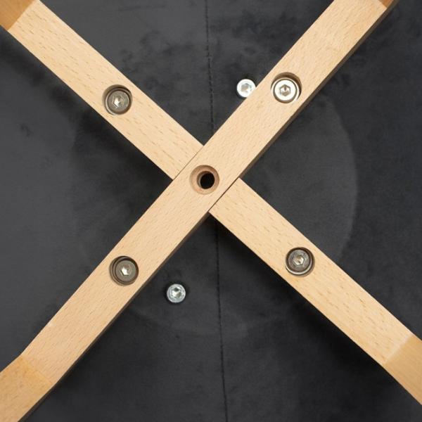 Scaun de bucătărie Jumi Bari Catifea/ Green Wood photo 10