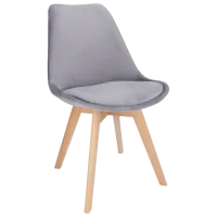 Scaun de bucătărie Jumi Bari Catifea/ Grey Wood photo 2