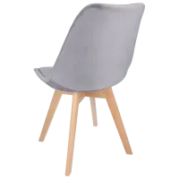 Scaun de bucătărie Jumi Bari Catifea/ Grey Wood photo 5
