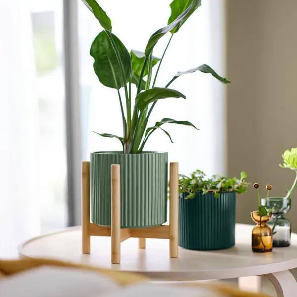 Подставка для горшка Ikea Daksjus Бежевый / Бамбуc photo 3