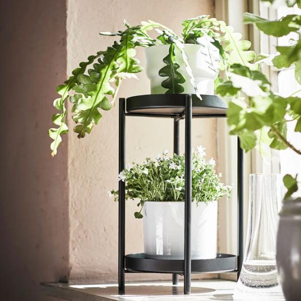 Подставка для горшка Ikea Olivblad Черный / Металл photo 2