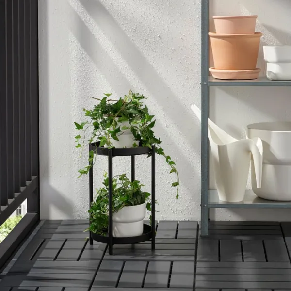 Подставка для горшка Ikea Olivblad Черный / Металл photo 3