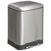 Мусорное ведро Five Ariane 6л / Нержавеющая сталь / Серебряный