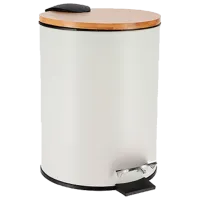 Мусорное ведро Tendance 55708 3л / Бамбук / Белый