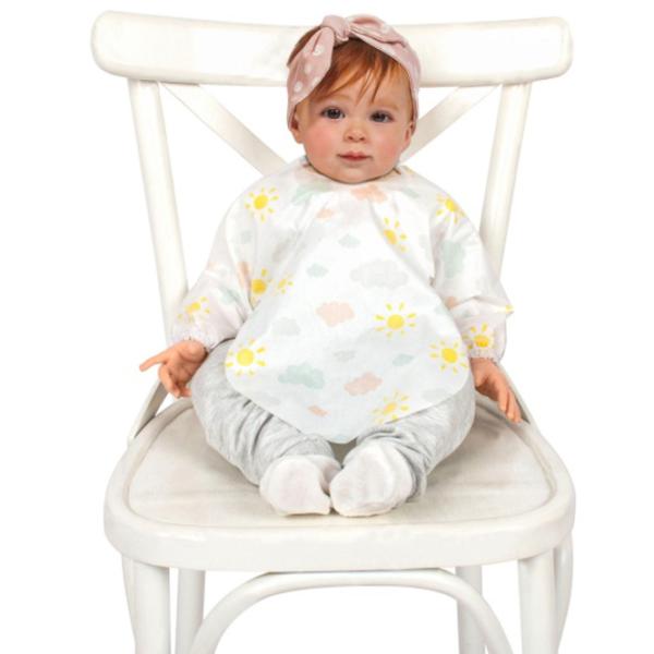 Слюнявчик Sevi Bebe Sleeved Bib  Рубашка / Полиэстер / Белый photo 3
