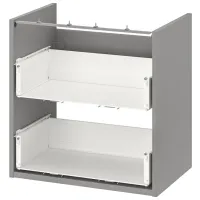 Наборы мебели для ванной комнаты Ikea Enhet/Tvallen/Pilkan ЛДСП / Серый photo 6