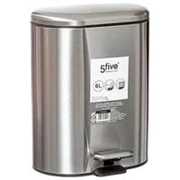 Мусорное ведро Five Siliflex 6л / Металл / Серебряный