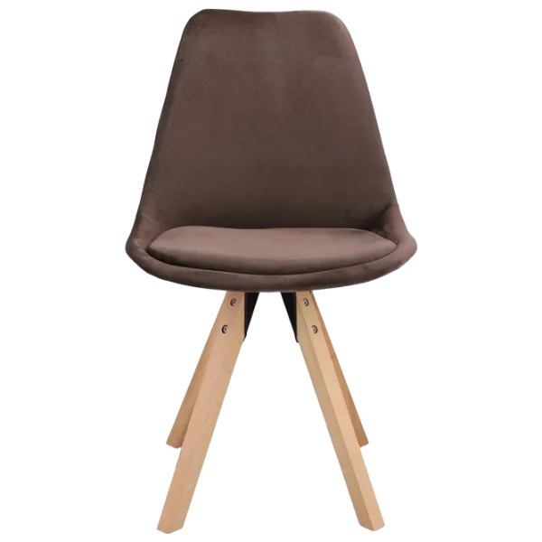 Кухонный стул Jumi Saida Ткань/ Коричневый Wood photo 1 Кухонный стул Jumi Saida Ткань/ Коричневый Wood photo 1