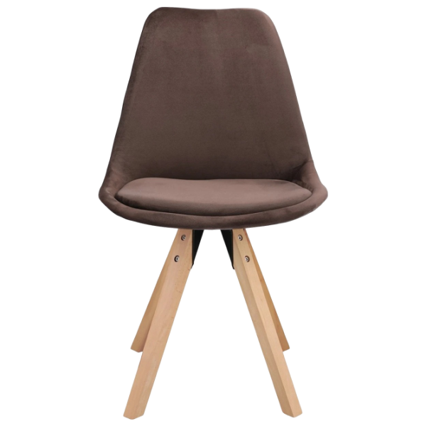 Кухонный стул Jumi Saida Ткань/ Коричневый Wood photo 1 Кухонный стул Jumi Saida Ткань/ Коричневый Wood photo 1