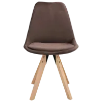 Scaun de bucătărie Jumi Saida Stofă/ Brown Wood