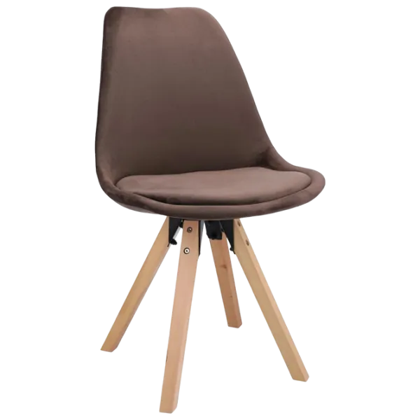 Кухонный стул Jumi Saida Ткань/ Коричневый Wood photo 2 Кухонный стул Jumi Saida Ткань/ Коричневый Wood photo 2