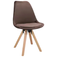 Кухонный стул Jumi Saida Ткань/ Коричневый Wood photo 2