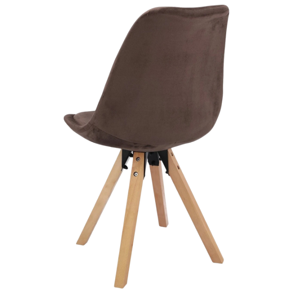 Кухонный стул Jumi Saida Ткань/ Коричневый Wood photo 4 Кухонный стул Jumi Saida Ткань/ Коричневый Wood photo 4