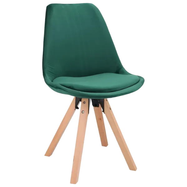 Scaun de bucătărie Jumi Saida Stofă/ Green Wood photo 2 Scaun de bucătărie Jumi Saida Stofă/ Green Wood photo 2