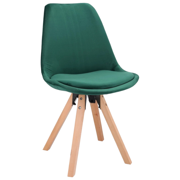 Scaun de bucătărie Jumi Saida Stofă/ Green Wood photo 2 Scaun de bucătărie Jumi Saida Stofă/ Green Wood photo 2