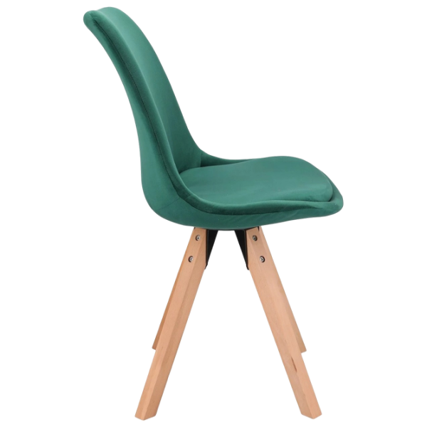 Scaun de bucătărie Jumi Saida Stofă/ Green Wood photo 3 Scaun de bucătărie Jumi Saida Stofă/ Green Wood photo 3