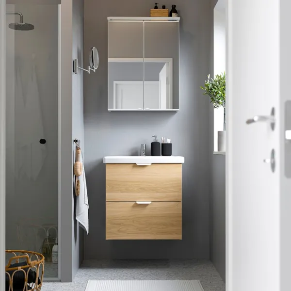 Наборы мебели для ванной комнаты Ikea Enhet/Tvallen/Pilkan ЛДСП / White photo 2 Наборы мебели для ванной комнаты Ikea Enhet/Tvallen/Pilkan ЛДСП / White photo 2