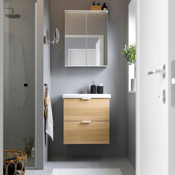 Наборы мебели для ванной комнаты Ikea Enhet/Tvallen/Pilkan ЛДСП / White photo 2 Наборы мебели для ванной комнаты Ikea Enhet/Tvallen/Pilkan ЛДСП / White photo 2