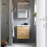 Seturi mobilă de baie Ikea Enhet/Tvallen/Pilkan PAL / White photo 2