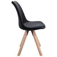 Scaun de bucătărie Jumi Saida Stofă/ Black Beige photo 3
