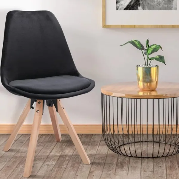 Кухонный стул Jumi Saida Ткань/ Черный Beige photo 7 Кухонный стул Jumi Saida Ткань/ Черный Beige photo 7