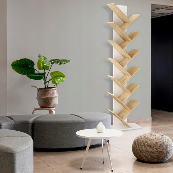 Etajeră Jumi CM-254060 212 x 50 x 25 cm / MDF / White photo 3 Etajeră Jumi CM-254060 212 x 50 x 25 cm / MDF / White photo 3