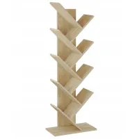 Стеллаж Jumi CM-275331 152 x 50 x 24см cm / МДФ / Дуб cонома