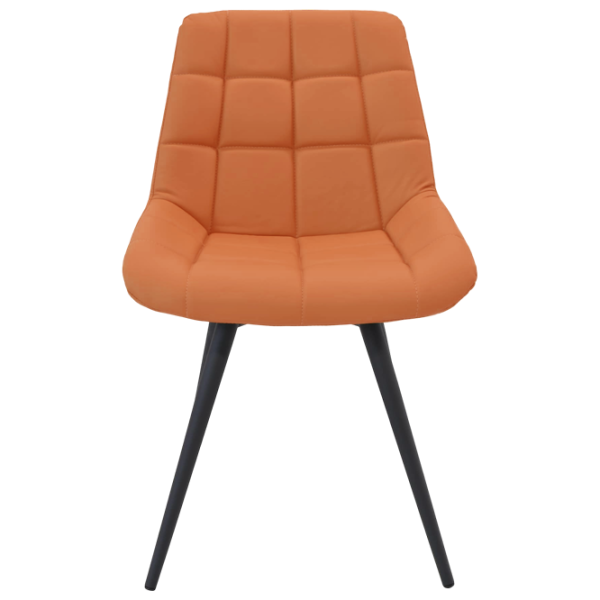 Scaun de bucătărie Deco Nicole Eco 72 ECO Piele/ Orange Black photo 1 Scaun de bucătărie Deco Nicole Eco 72 ECO Piele/ Orange Black photo 1