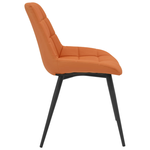 Scaun de bucătărie Deco Nicole Eco 72 ECO Piele/ Orange Black photo 3 Scaun de bucătărie Deco Nicole Eco 72 ECO Piele/ Orange Black photo 3