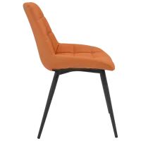 Scaun de bucătărie Deco Nicole Eco 72 ECO Piele/ Orange Black photo 3