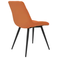 Scaun de bucătărie Deco Nicole Eco 72 ECO Piele/ Orange Black photo 4