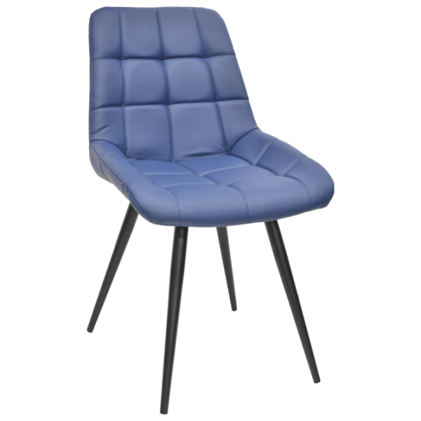 Scaun de bucătărie Deco Nicole Eco 22 ECO Piele/ Blue Black photo 1