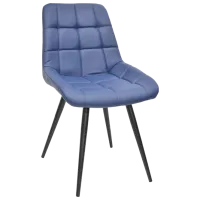 Кухонный стул Deco Nicole Eco 22 ЭКО Кожа/ Синий Черный