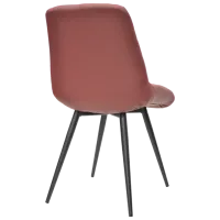 Scaun de bucătărie Deco Nicole Eco 28 ECO Piele/ Rusty red Black photo 2